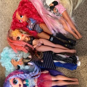 Colorful Fashion Dolls Set